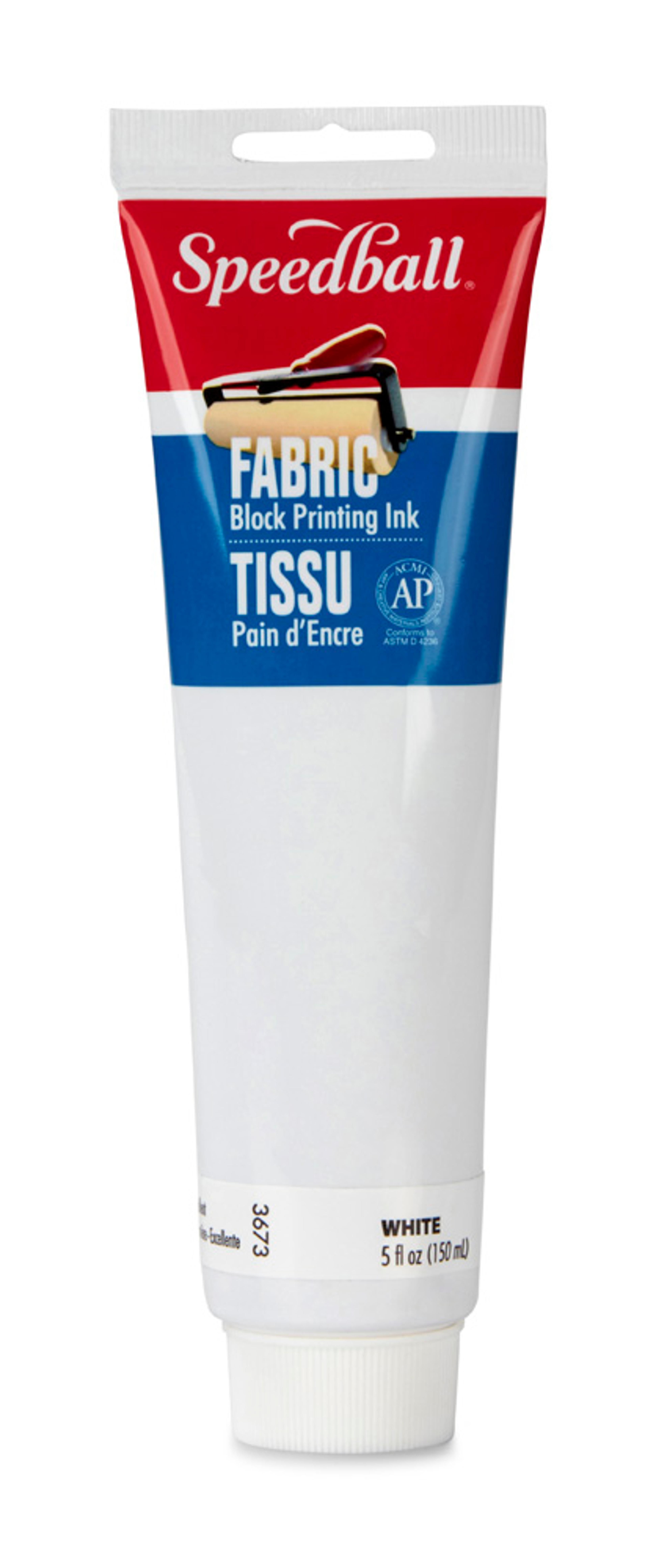Speedball 150cc (5 oz.) Fabric Block Printing Ink White