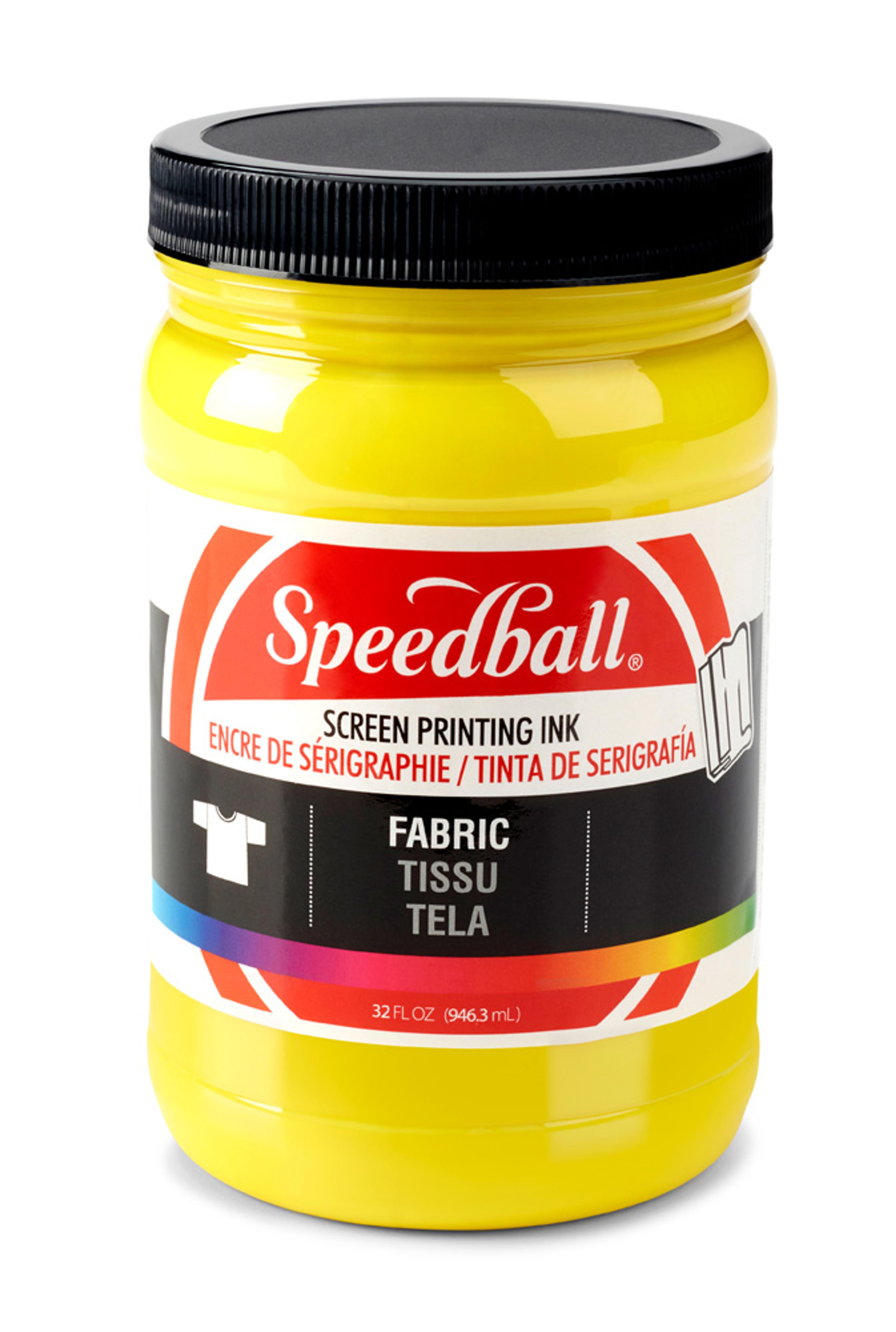 Speedball 32 oz Fabric Screen Printing Ink Yellow