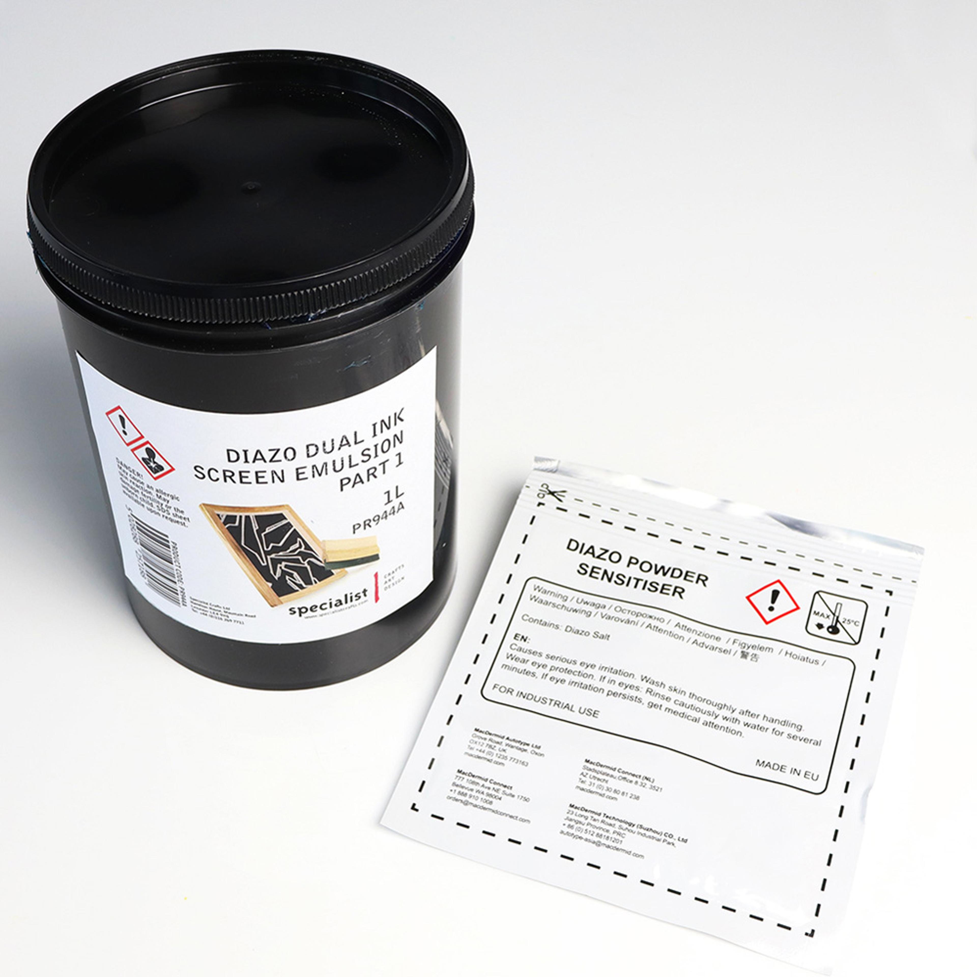 Specialist Crafts Diazo Dual Ink Stencil Emulsion