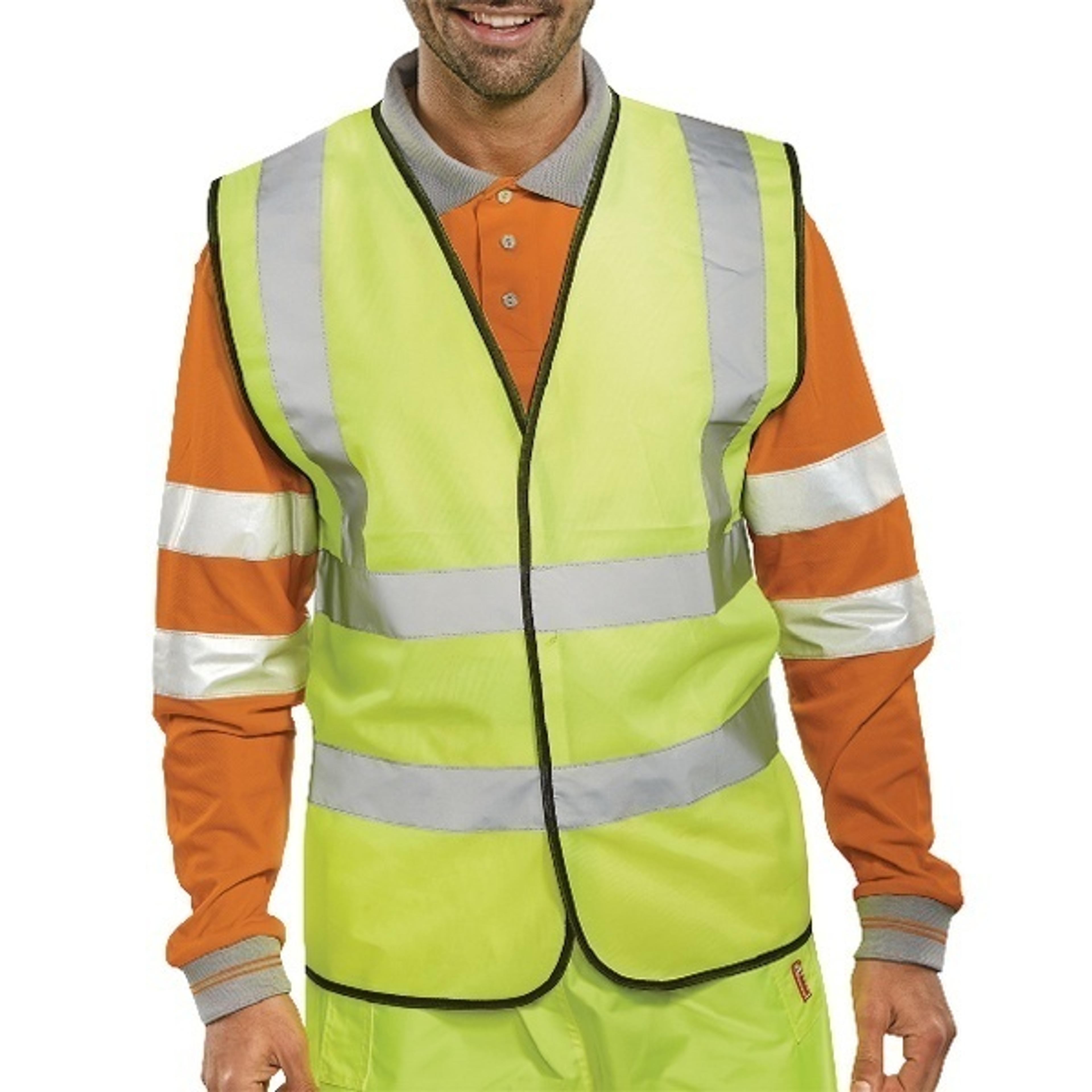 Adult Hi-Vis Waistcoat - XX Large 52in Yellow