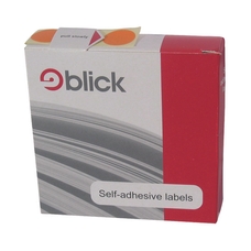 Blick Dispenser Labels 19mm Orange - Pack of 1280