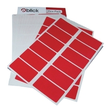 Blick Coloured Labels 25 x 50mm - Red. Pack of 320
