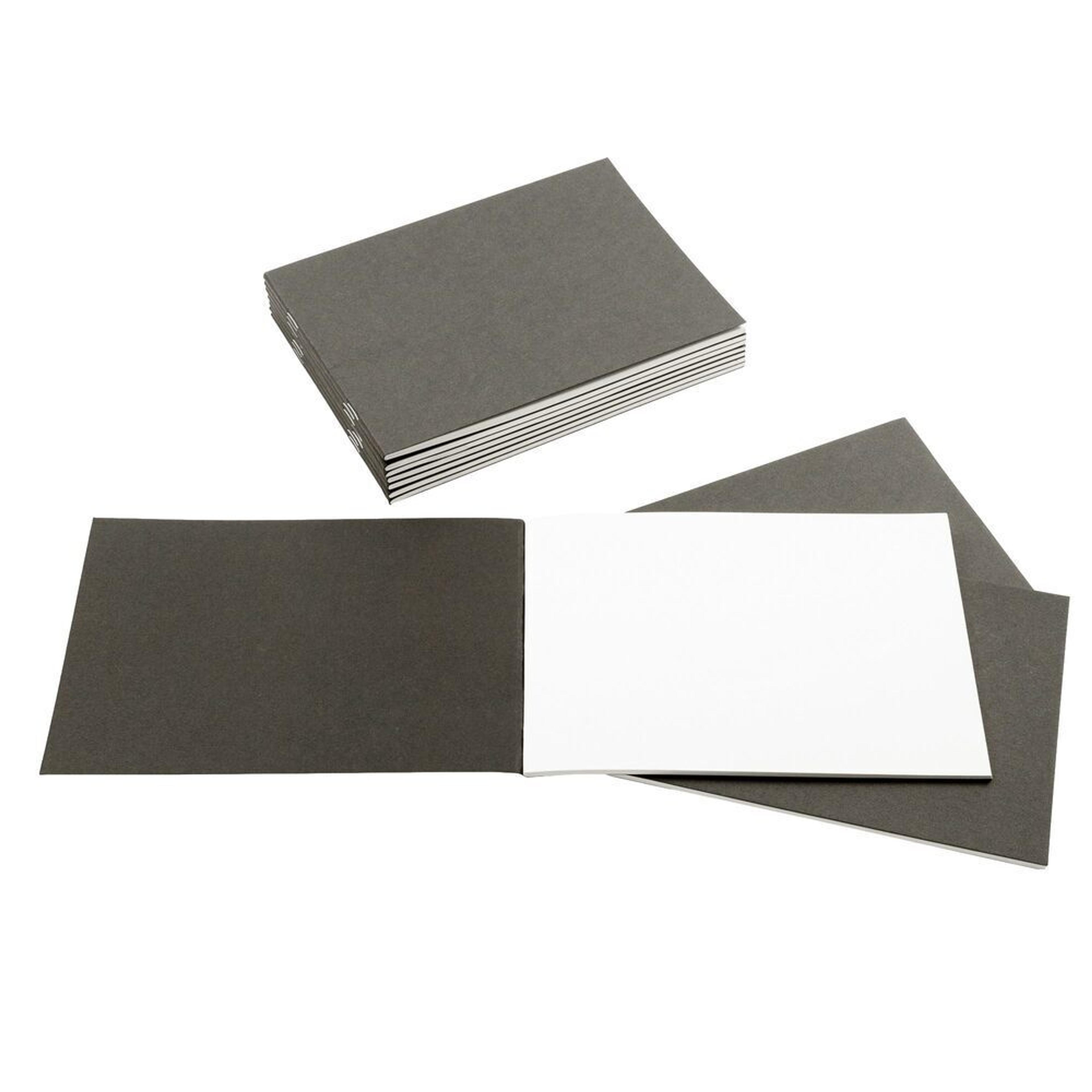 Creative A5 Sketchbook Landscape 100gsm 40 Page - Black - Pack of 10