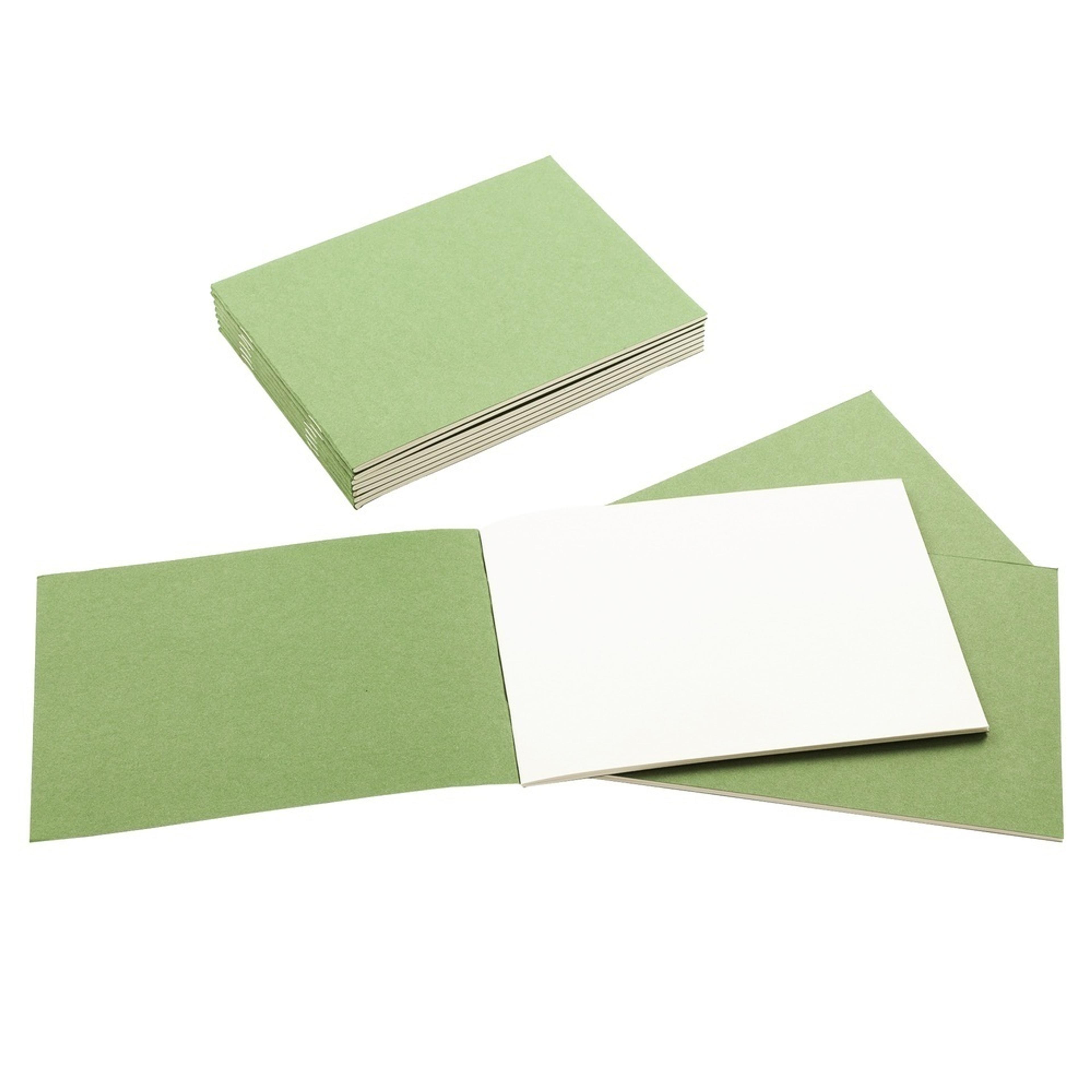 Creative A5 Sketchbook Landscape 140gsm 40 Page - Green - Pack of 10
