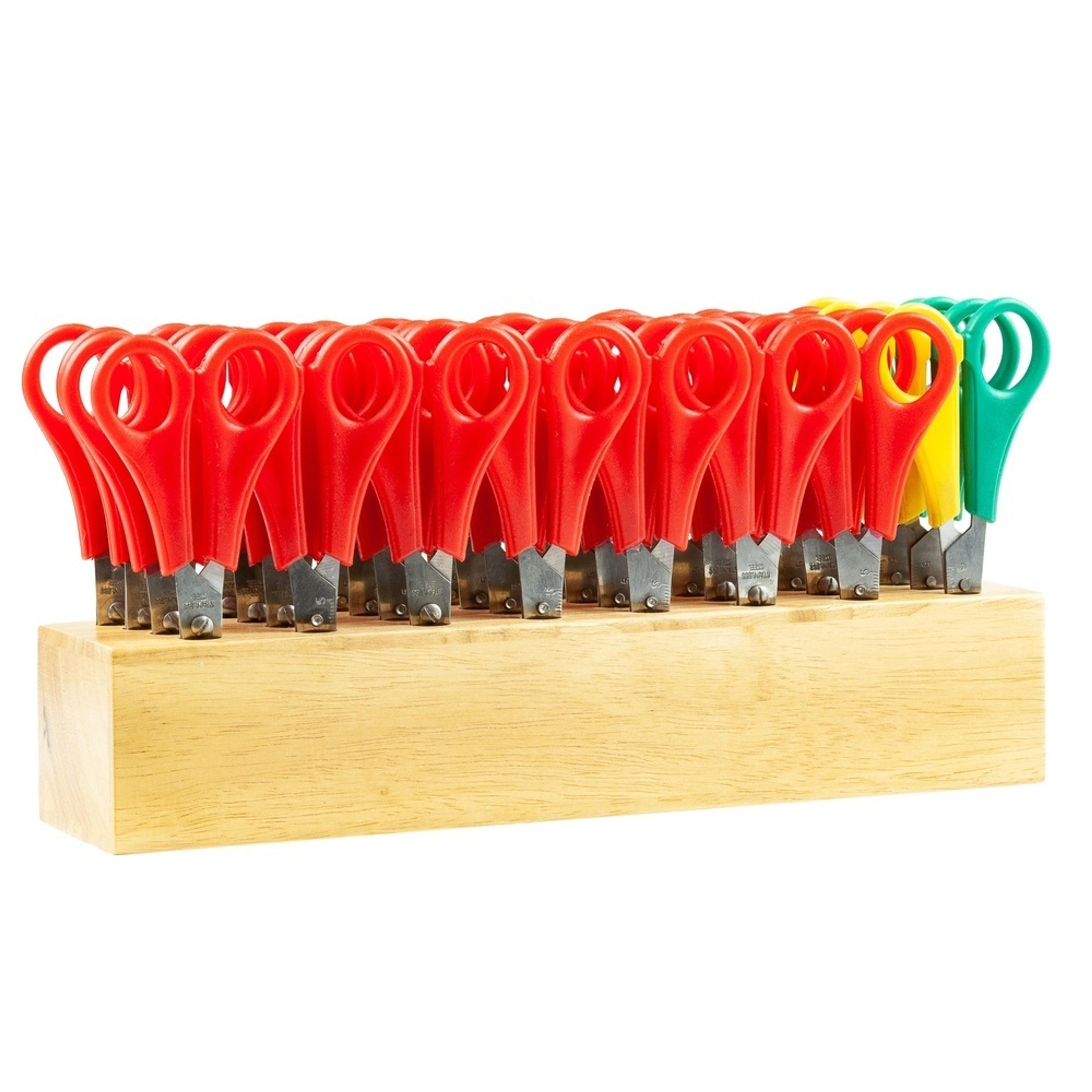 Childrens Ruler Scissor Class Block - Pack of 32