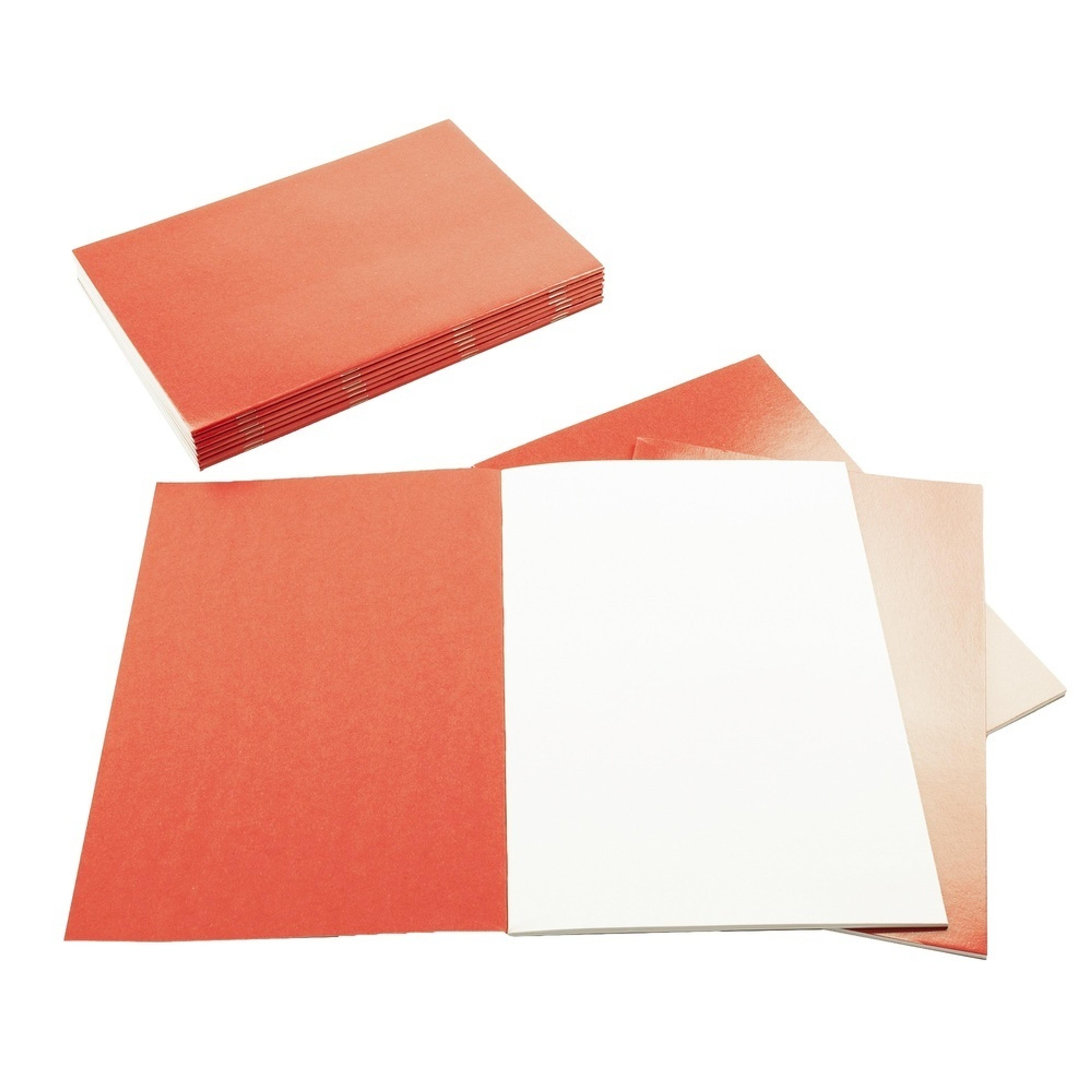 Creative A4 Sketchbook Laminated Portrait 100gsm 40 Page - Red - Pack of 10
