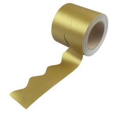 Border Rolls (Poster Paper) Scalloped - Metallic Gold