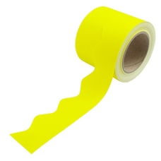 Border Rolls (Poster Paper) Scalloped - Yellow