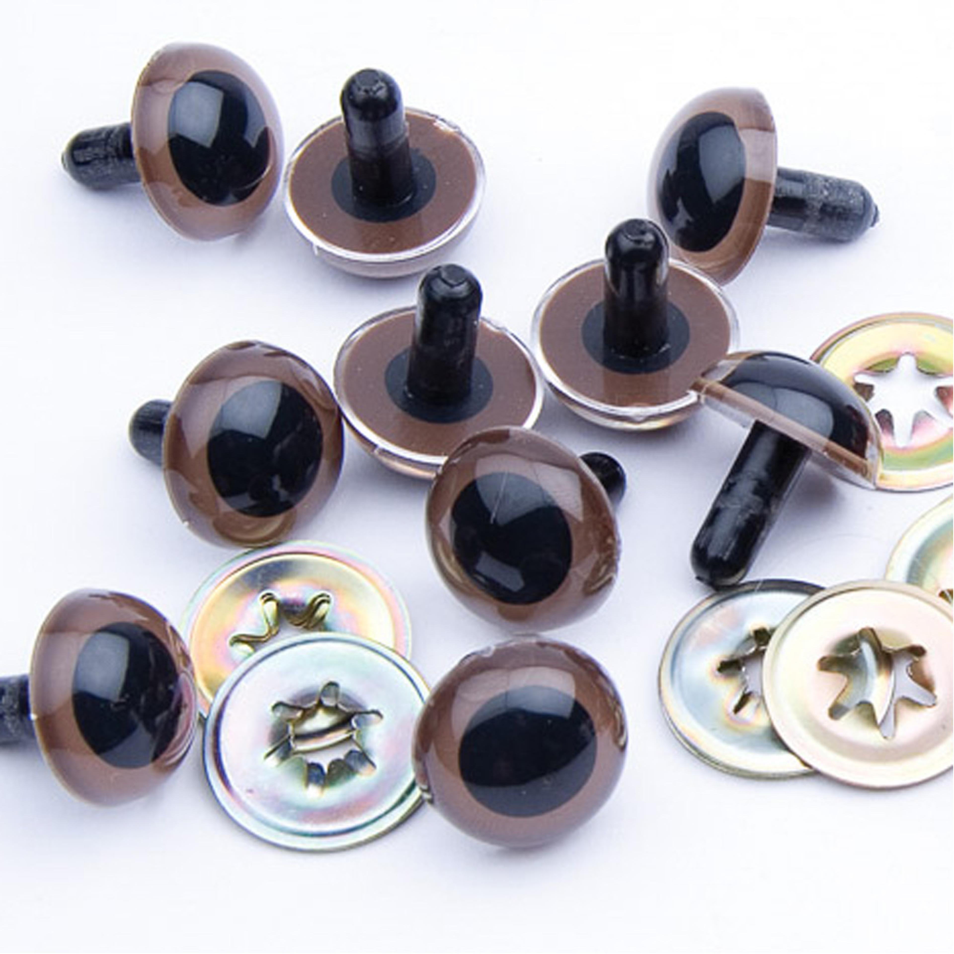 Animal Eyes 10.5mm - Brown. Pack of 100