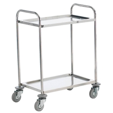 Stainless Steel Shelf Trolley - 2 Shelf