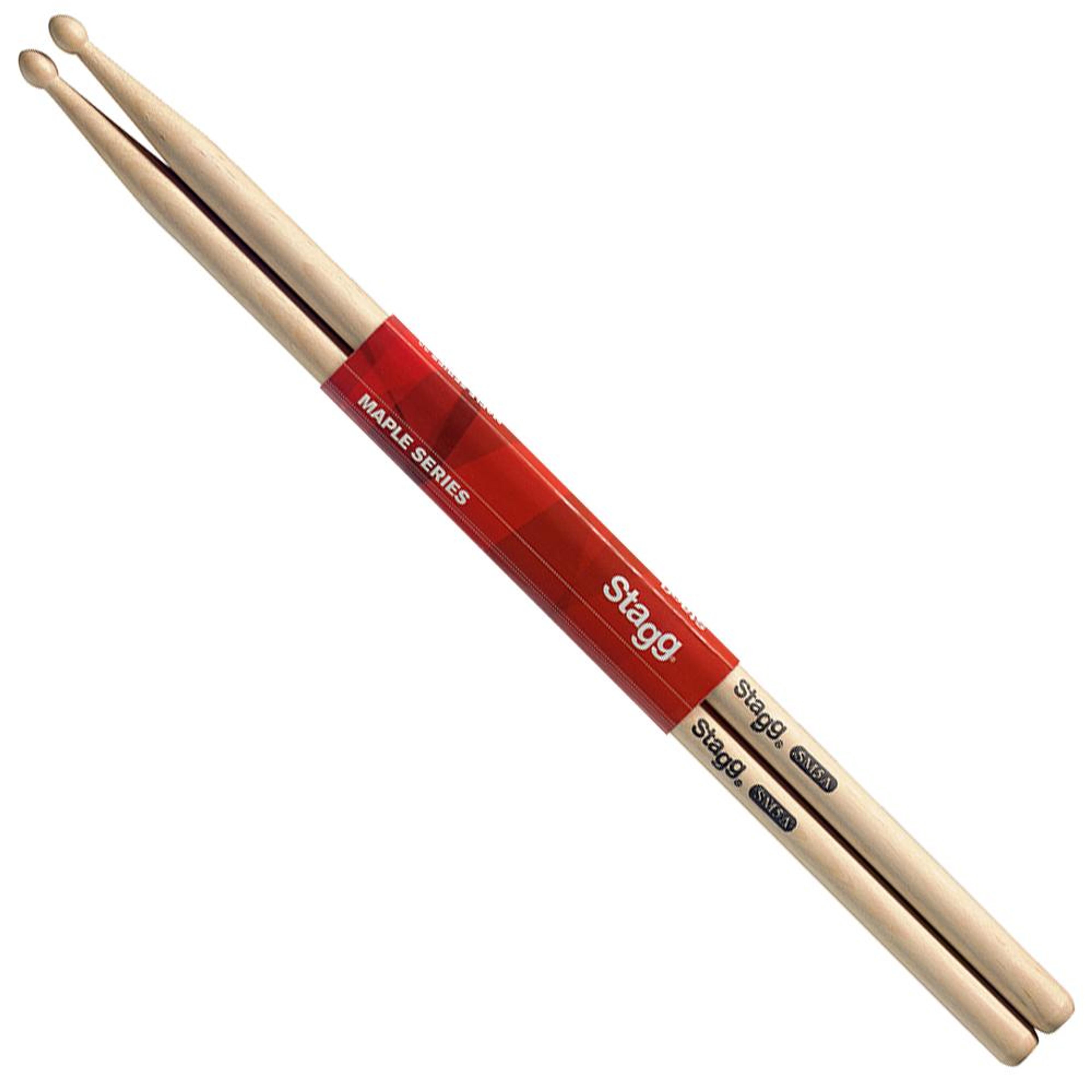 Stagg SM5A Maple Drum Sticks - Wooden Tip - Pair
