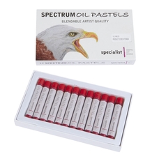 Spectrum Oil Pastels - Red. Pack of 12
