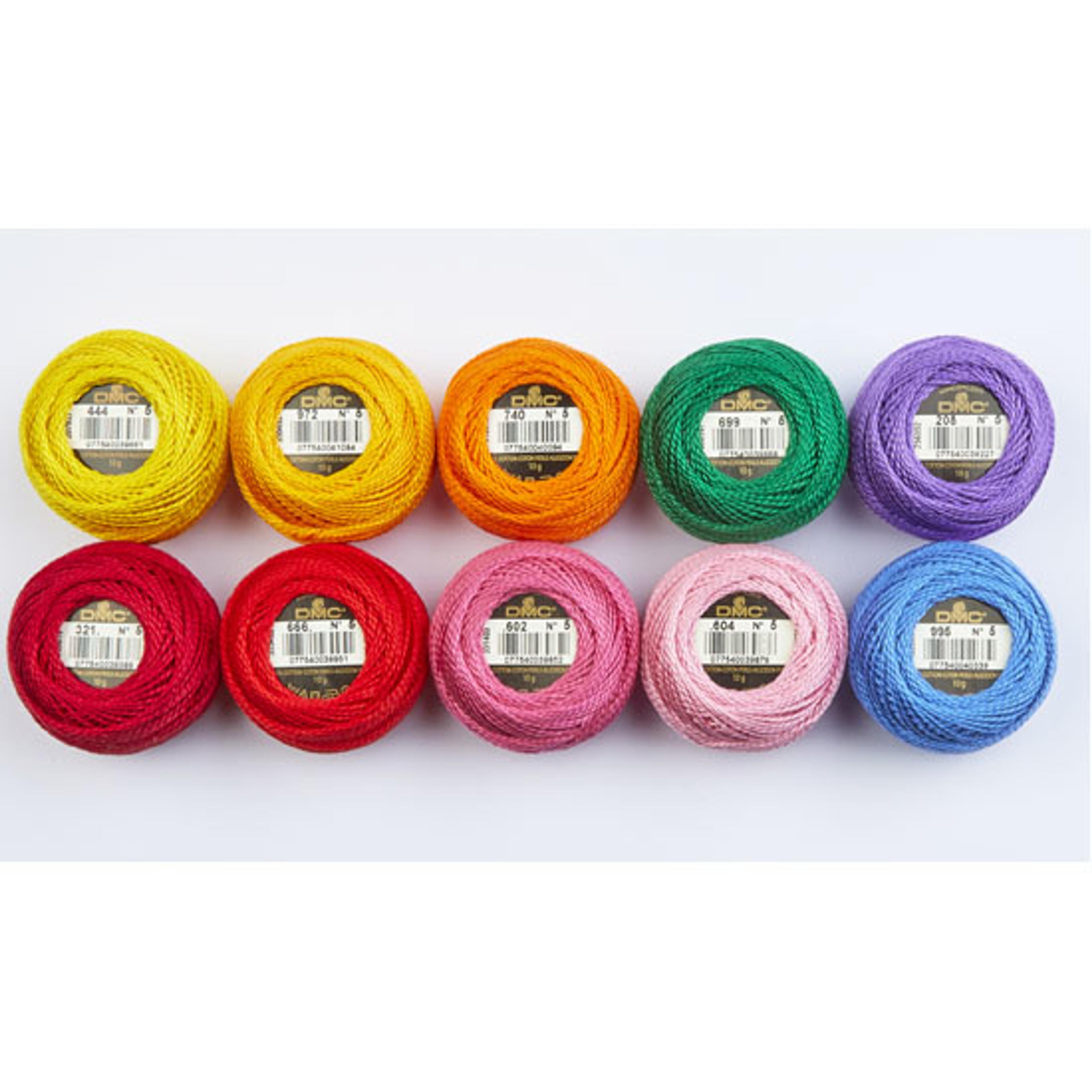 DMC Pearl Cotton Mixed Pack - Brights