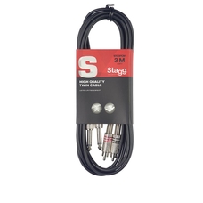 Stagg Cable Twin Plug Jack-RCA/M - 3m