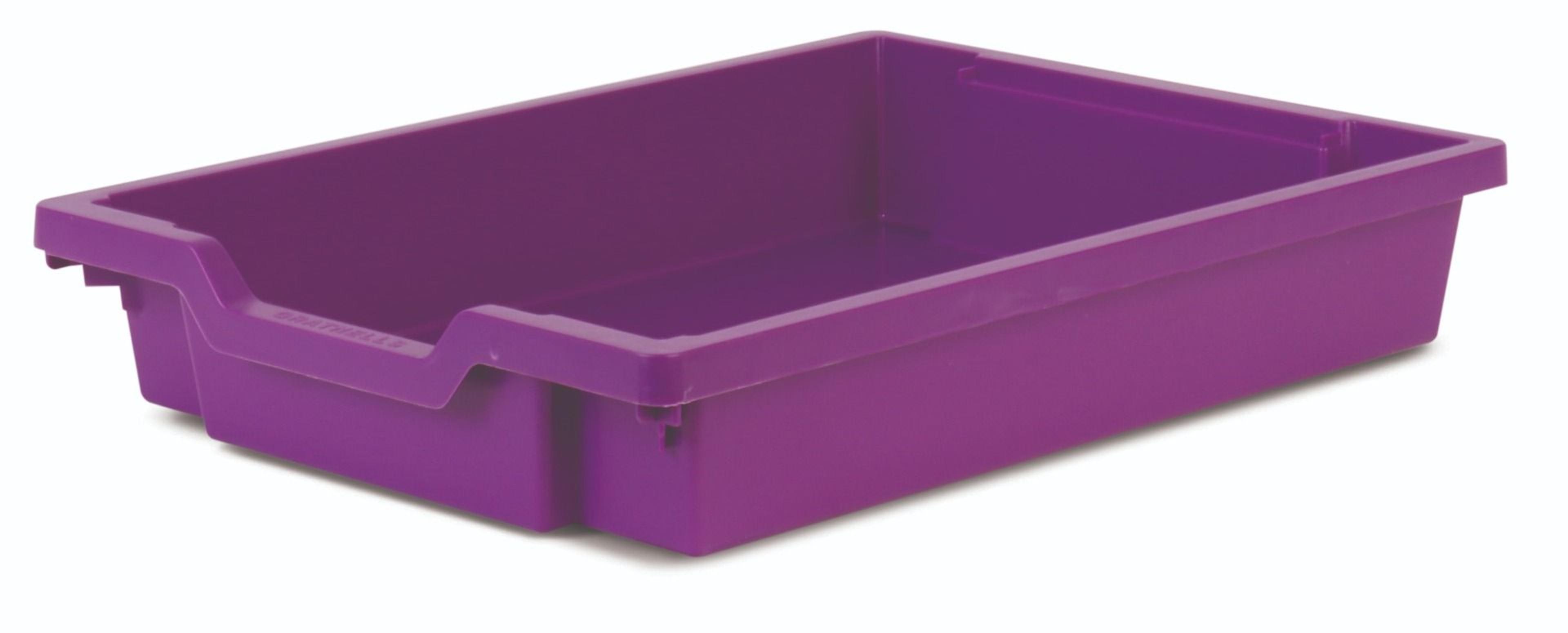 Shallow Storage Tray Purple