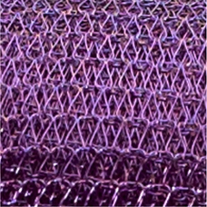 Knitted Enamelled Wire - 15mm dia - Dark Purple. Per metre