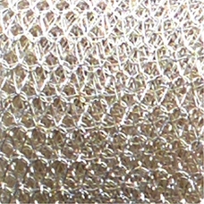 Knitted Enamelled Wire - 15mm dia - Antique Silver Plated. Per metre