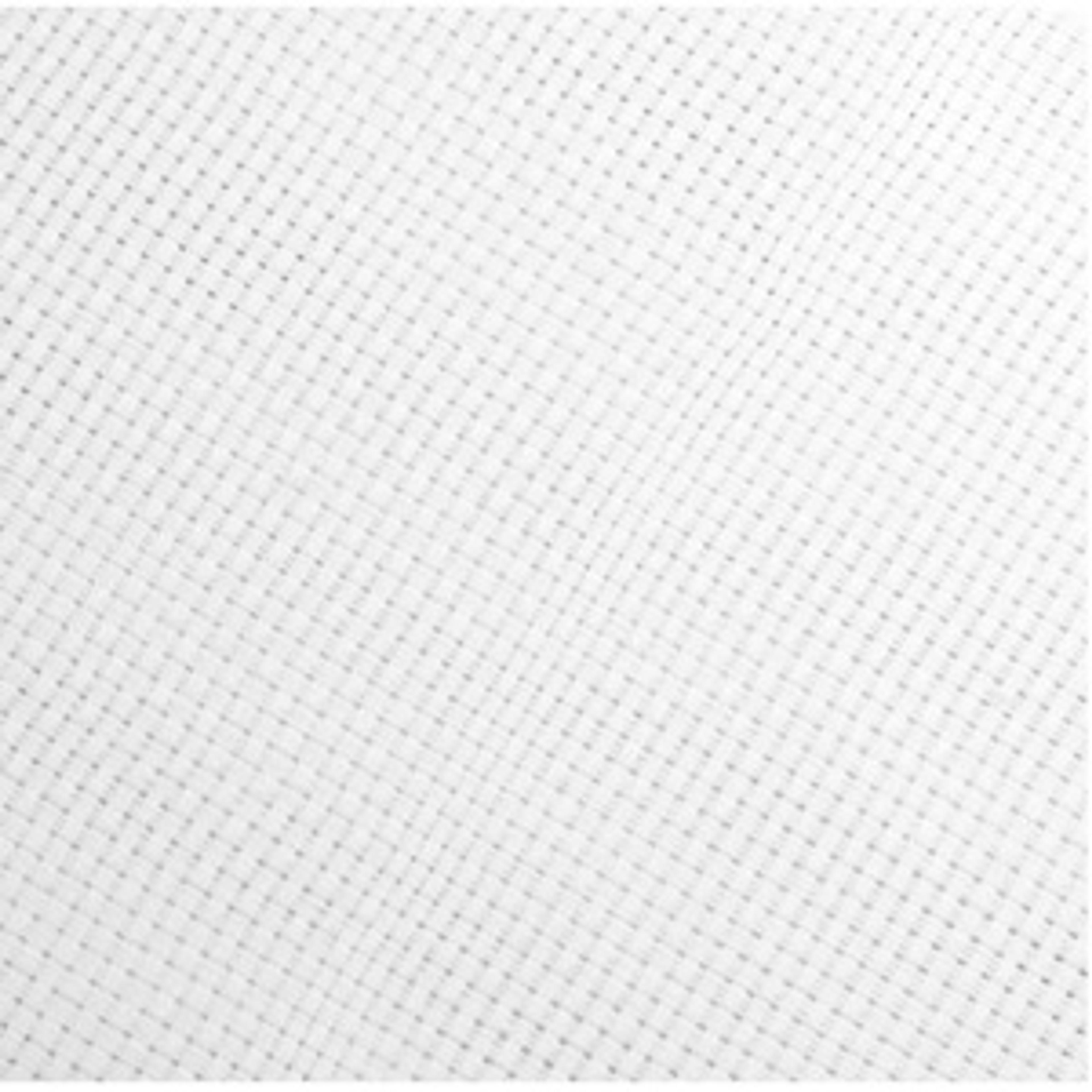 Coloured Cotton Binca Linden - White. Per metre