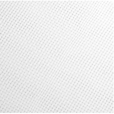 Coloured Cotton Binca Linden - White. Per metre