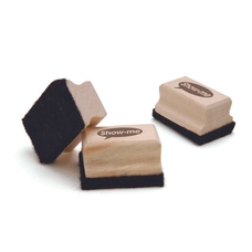 Show-me Wooden Handled Whiteboard Erasers Small - Pack of 30