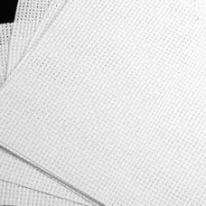 Cotton Binca Cross Stitch Sheets - White. Pack of 10