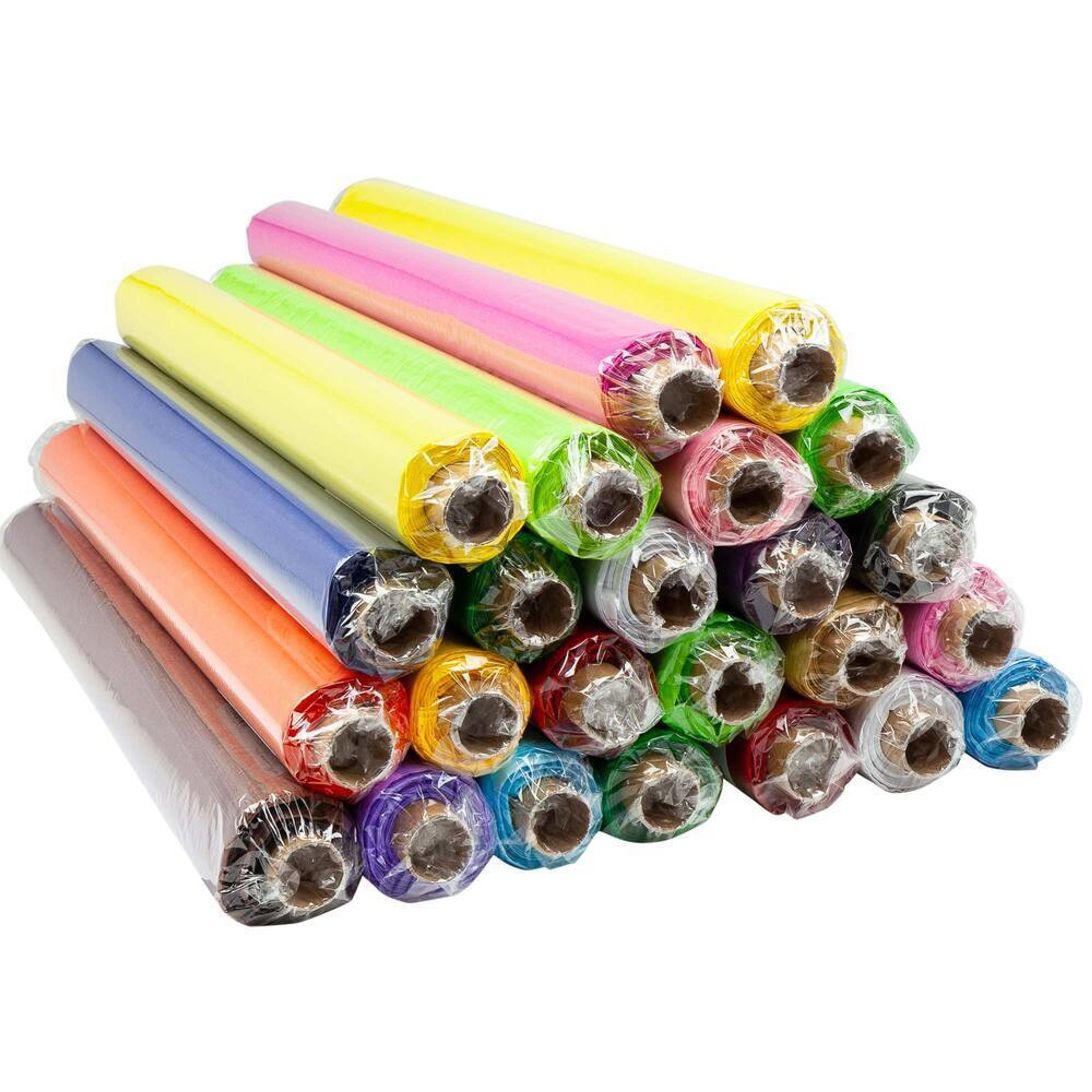 Tissue 48 Sheets 507 x 761mm 18gsm Assorted Rolls - Pack of 24