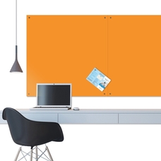 ColourPlus Unframed Felt Noticeboard 1200 x 1200mm - Orange
