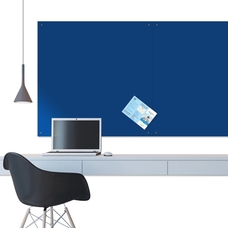 Unframed Felt Noticeboard 1800 x 1200mm - Blue