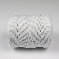 100% Cotton Piping Cord - 3mm x 100m Reel - White
