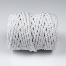 100% Cotton Piping Cord - 6mm x 25m Reel - White