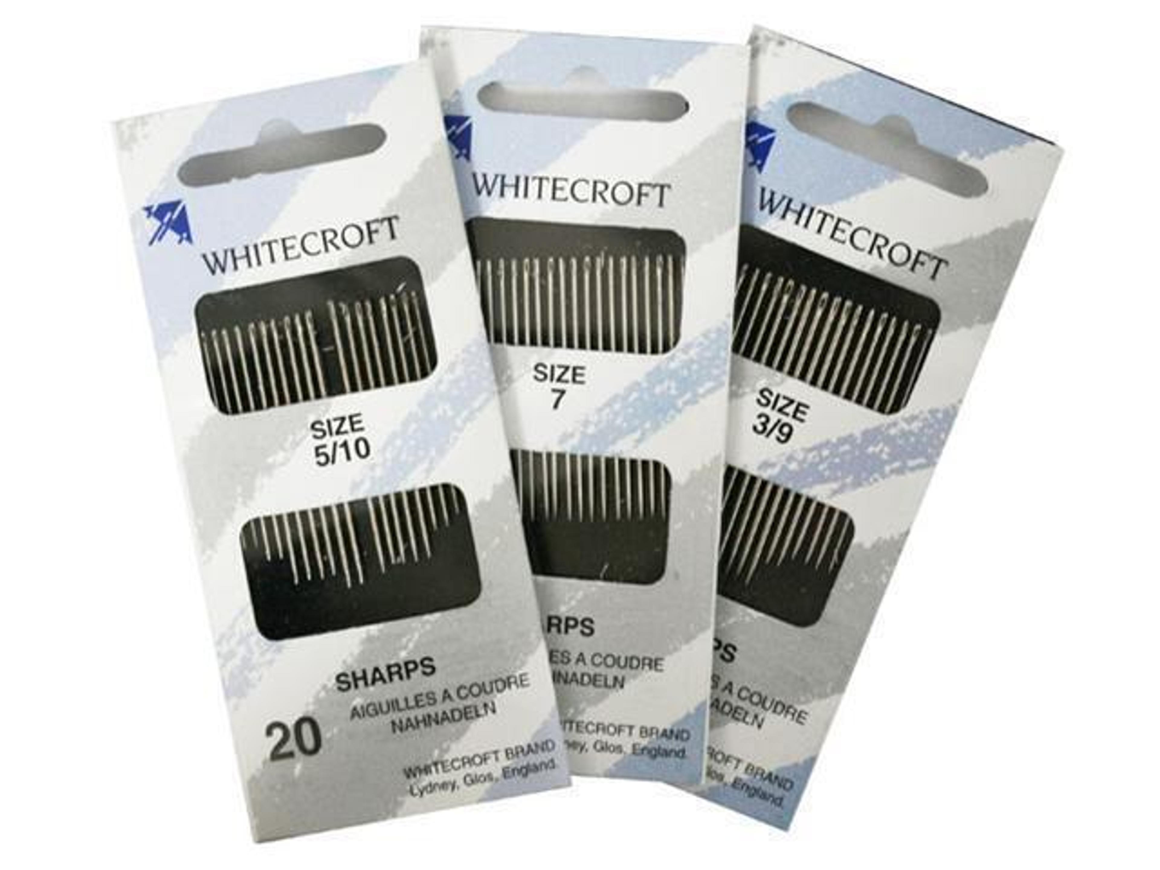 Sharps Needles - Size 7 10 Wallets x 16 Needles - Pack of 200