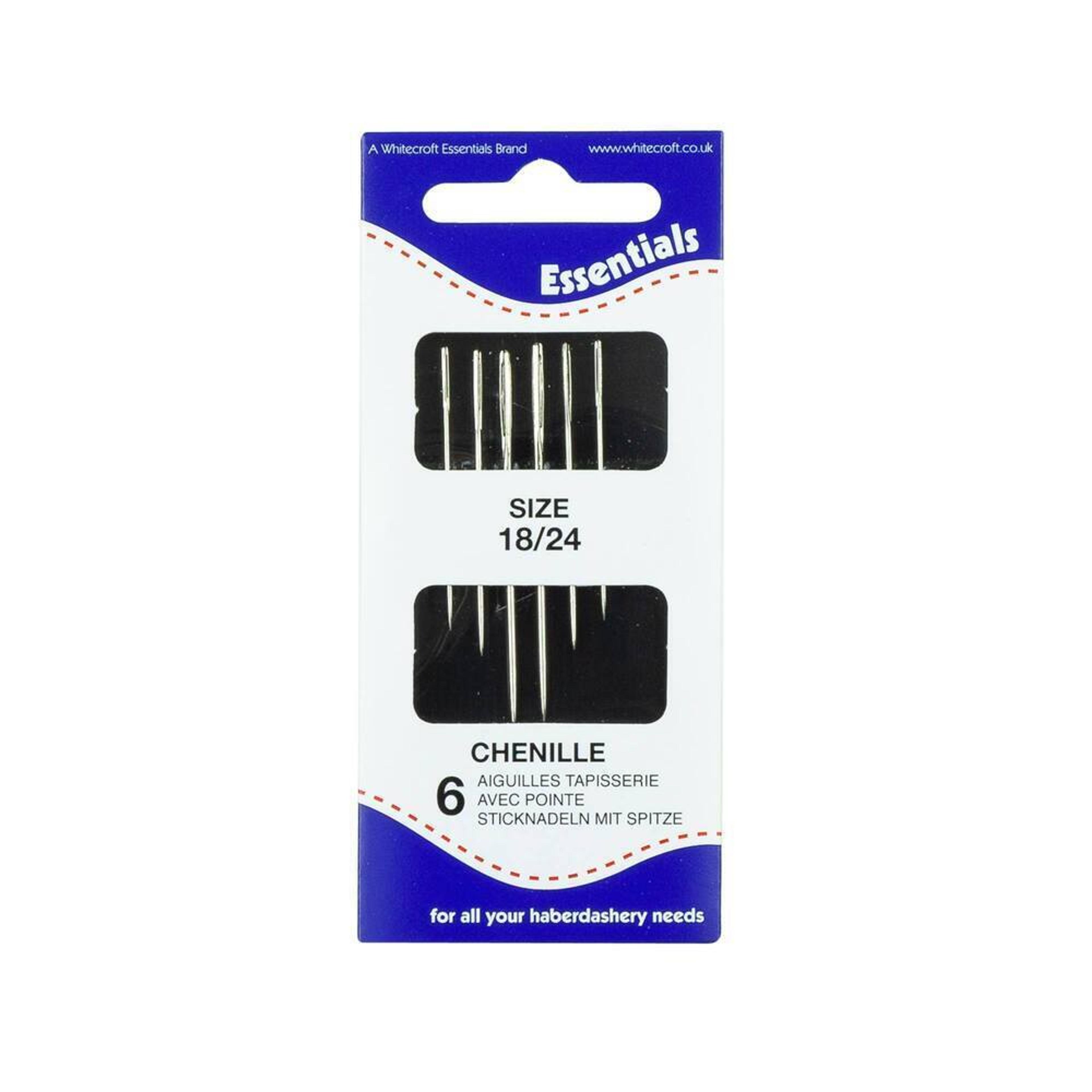 Chenille Needles - Size 18 - Pack of 60