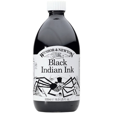 Winsor & Newton Black Indian Ink - 500ml