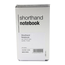 Shorthand Notebooks 160 Pages - Pack of 10