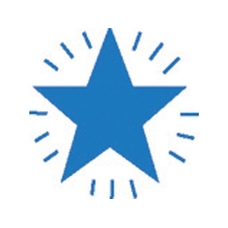 Xclamation Stamper - Blue Star R Blue