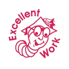Xclamation Stamper - 'Excellent Work' Red