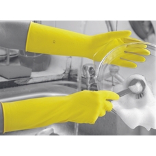 Extra Long Household Rubber Gloves - Small