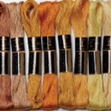 Anchor Cotton A Broder 30m Skeins - Assorted Autumn. Pack of 10
