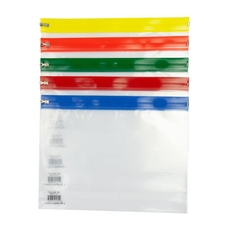 Zip Wallets A4 - Assorted - Pack of 100