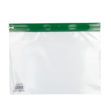 Zip Wallets A4 - Green - Pack of 25