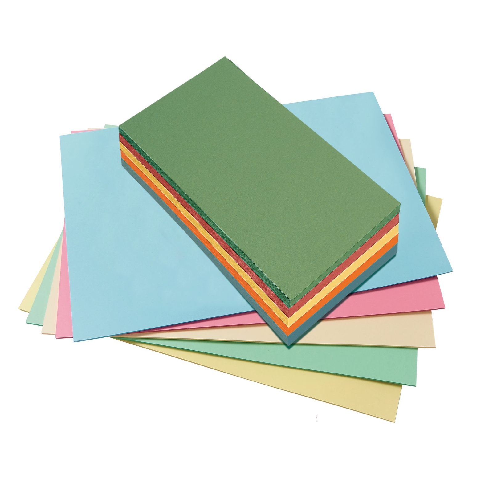 A4/210 x 297mm - Coloured Card - 280micron - Assorted - Pack of 50