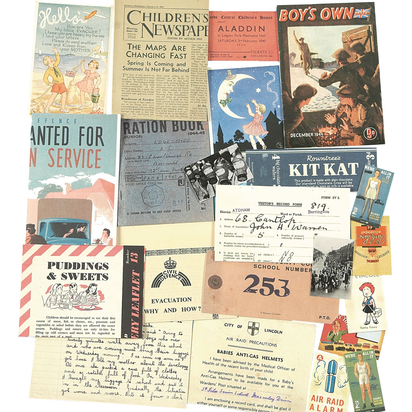 Children's War Memorabilia