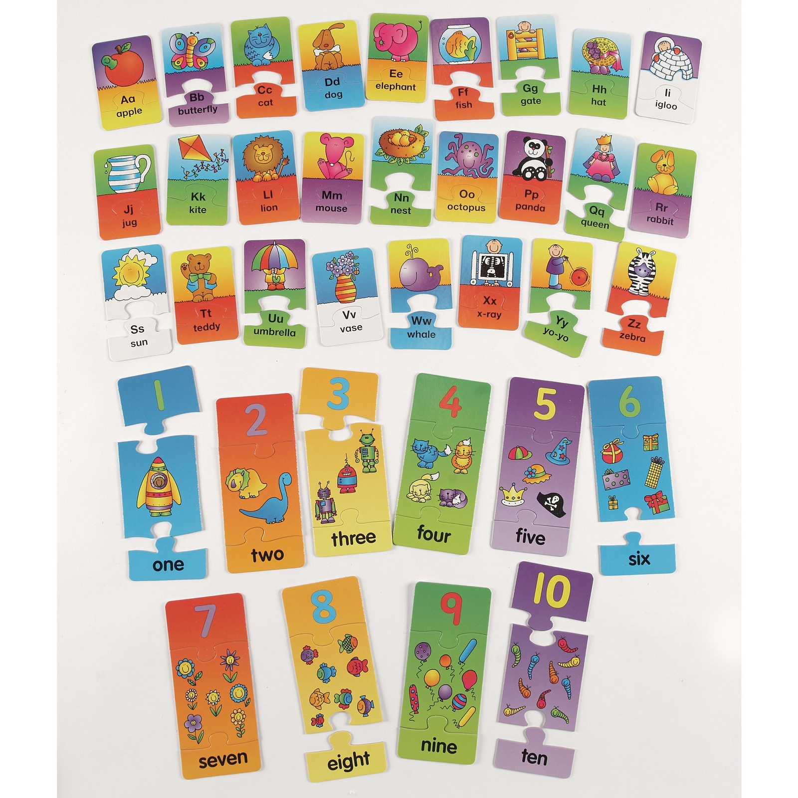 alphabet and number puzzles