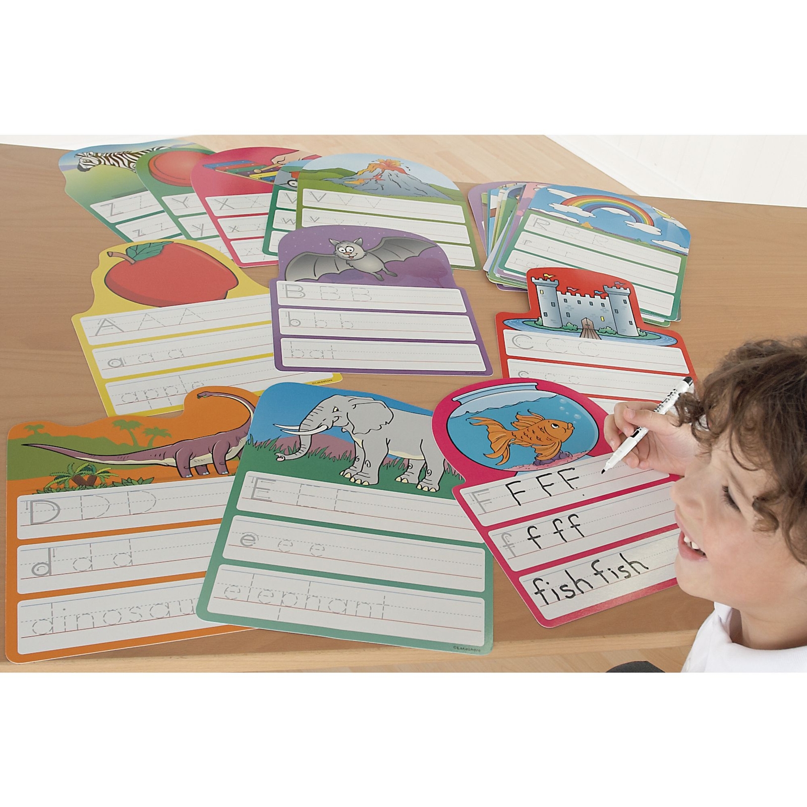 Write and Wipe Alphabet Cards Pack of 26