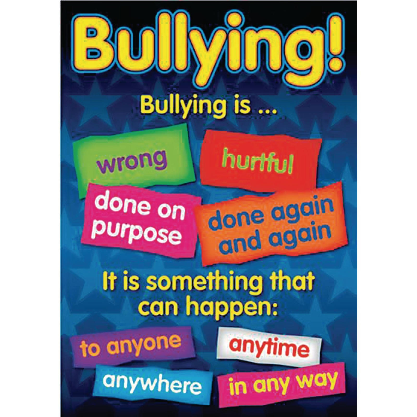 A3/420 x 297mm Bullying Poster Set - Assorted - Pack of 6