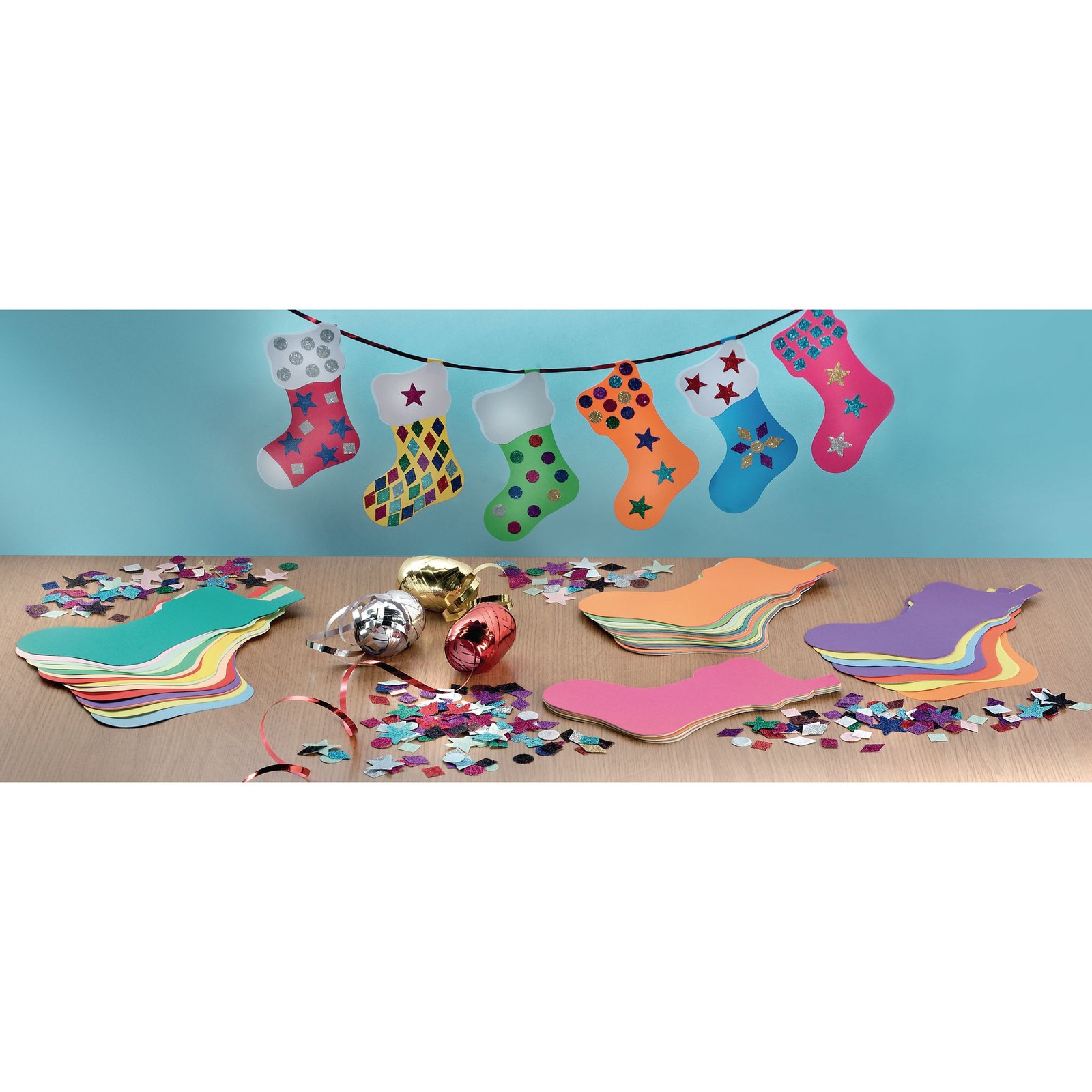 Multi Stocking Bunting and Shapes