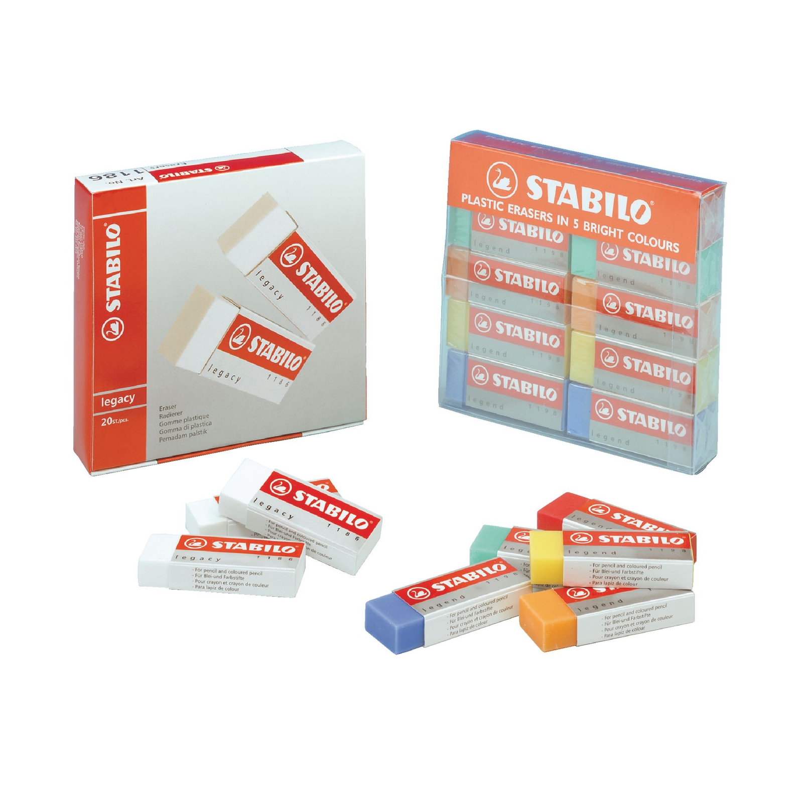Stabilo Rasoplast Eraser SmallWhite - Pack of 20