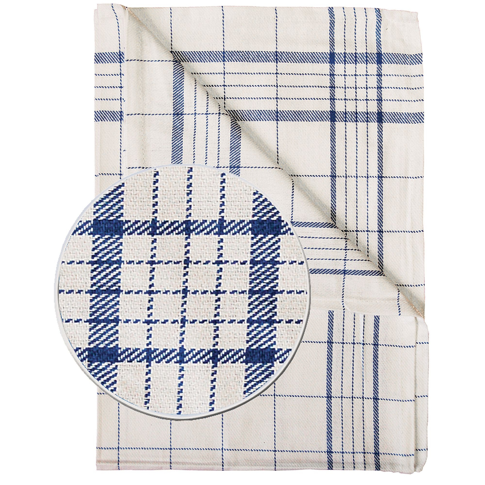 Catering Check Tea Cloth - Pack x10