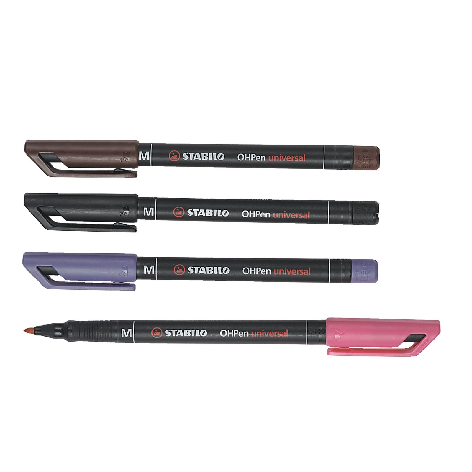 Stabilo OHP Marker Pens Assorted, Medium Tip - Pack of 8