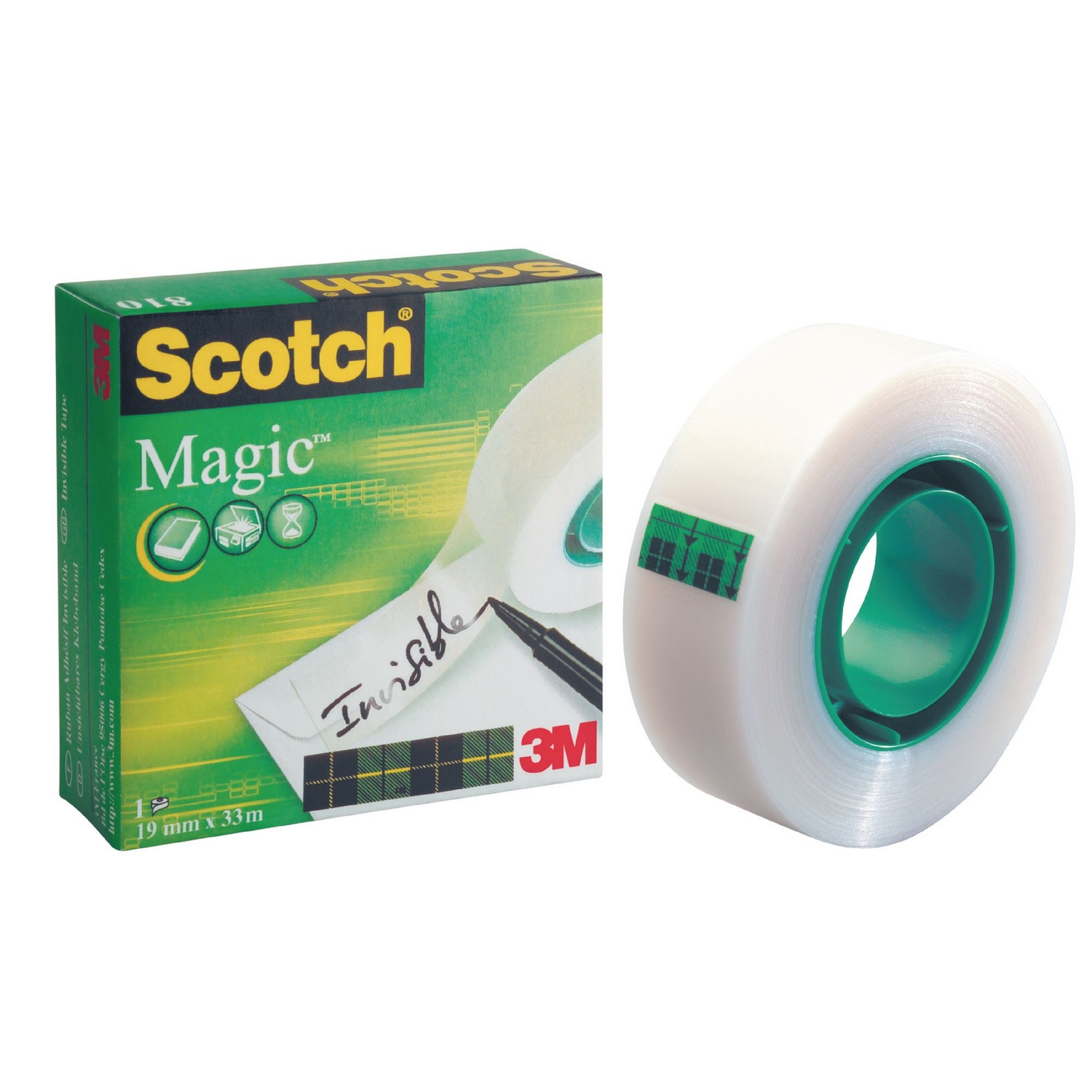 Scotch® Magic Tape Clear19mm 33m - Pack of 3